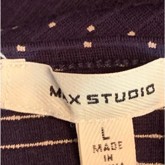 Max Studio Polka Dot Ruffled 3/4 Sleeve - Picture 5 of 7